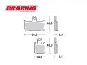 SET PASTIGLIE ANTERIORI BRAKING P1R YAMAHA YZF R1 2007-2014