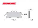 BRAKING P1R FRONT BRAKE PADS SET BMW HP4 2013-2014