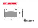 BRAKING P1R FRONT BRAKE PADS SET SUZUKI GSX-R 750 2004-2010