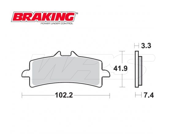 BRAKING P1R FRONT BRAKE PADS SET SUZUKI GSX-R 750 2011-2017
