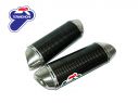 PAIR SILENCERS SLIP ON TERMIGNONI INOX CARBON YAMAHA YZF R1 2009-2011 APPROVED