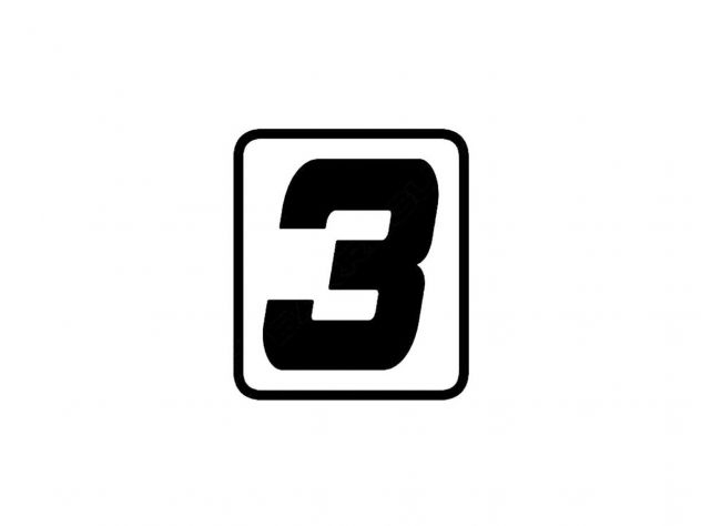BARRACUDA SINGLE STICKER NUMBER "3"...