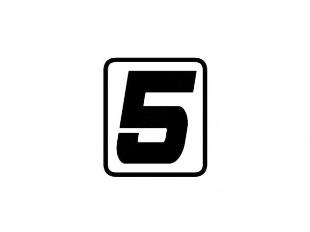 BARRACUDA SINGLE STICKER NUMBER "5"...