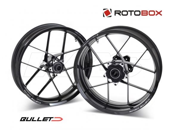 F70350B305+R70600B740 PAIR CARBON RIMS ROTOBOX BULLET KAWASAKI ZZR