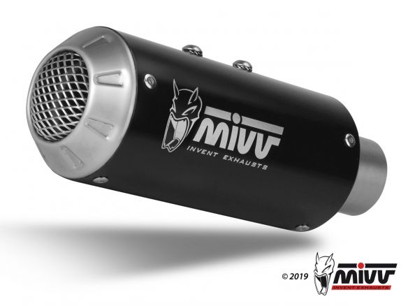 MIVV SPORT MK3 STEEL BLACK SILENCER APRILIA TUONO V4 1100 2018-2020