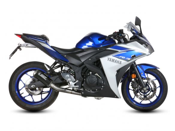 ESCAPE COMPLETO MIVV POWER STEEL MK3 CARBONO YAMAHA YZF R3 2015-2023