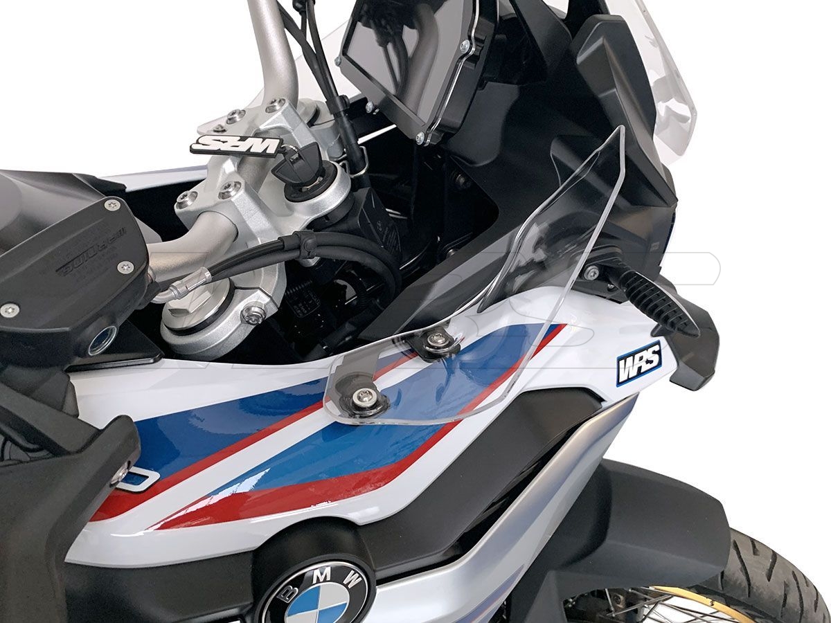 Color : Smoky Gray ShiShi Apte à BMW F750GS F850GS F 750 850 GS Panneaux latéraux de Moto Verre Avant Vent Déflecteur Paire Pare-Brise Plaque de Pare-Brise