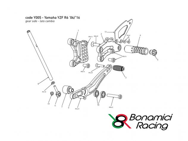 PLATE REPLACEMENT PART FOR BONAMICI SETS Y005 GEARBOX SIDE